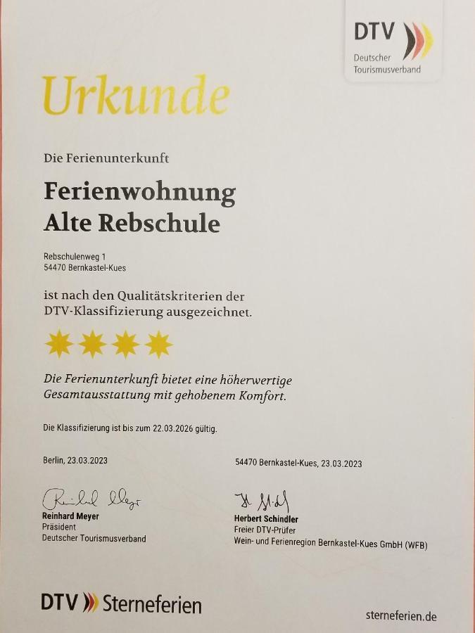 Ferienwohnung Bernkastel-Kues - Alte Rebschule Buitenkant foto